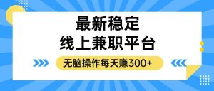 （12893期）揭秘稳定的线上兼职平台，无脑操作每天赚300+-旺仔资源库