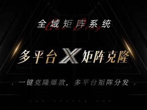 (13126期)全域矩阵系统,可一键克隆爆款矩阵分发到多个平台!矩阵操作日引流500+!-旺仔资源库