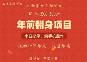 日入1000+  娱乐项目 全国市场均有很大利润  长久稳定  新手当日变现-旺仔资源库