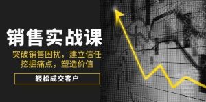 销售实战课，突破销售困扰，建立信任，挖掘痛点，塑造价值，轻松成交客户-旺仔资源库