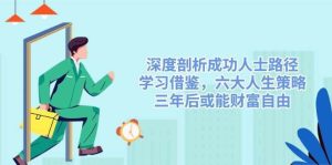 深度剖析成功人士路径,学习借鉴,六大人生策略,三年后或能财富自由-旺仔资源库