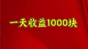 一天收益1000+ 稳定项目，可以做视频号，也可以做快手抖音-旺仔资源库