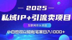 （14151期）私域IP+引流卖项目，小白也可以做到轻松宅家日入1000+-旺仔资源库