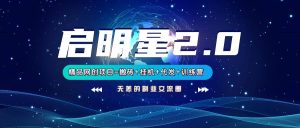 【启明星2.0】25个搬砖挂机代发精品项目,上线训练营,新模式新选择-旺仔资源库