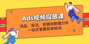 （14258期）Ads视频投放课全解析：选品、投流、剪辑到数据分析，一站式掌握投放秘诀-旺仔资源库