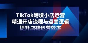 （14369期）TikTok跨境小店运营，精通开店流程与运营逻辑，提升店铺运营效率-旺仔资源库