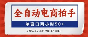 （14416期）全自动电商拍手，单窗口两小时50+无需人工，小白也能日入1000+-旺仔资源库