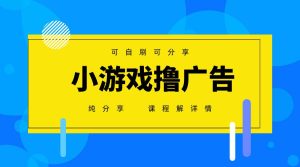 （14461期）一台手机 广告变现月入6000+   纯分享版，小白轻松上手 2025必做项目没…-旺仔资源库