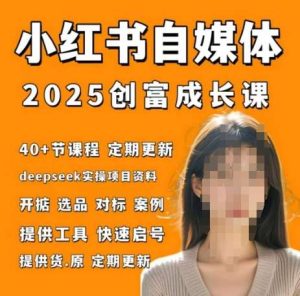 小红书电商自媒体创富课2.0版，实战打卡笔记训练营-旺仔资源库
