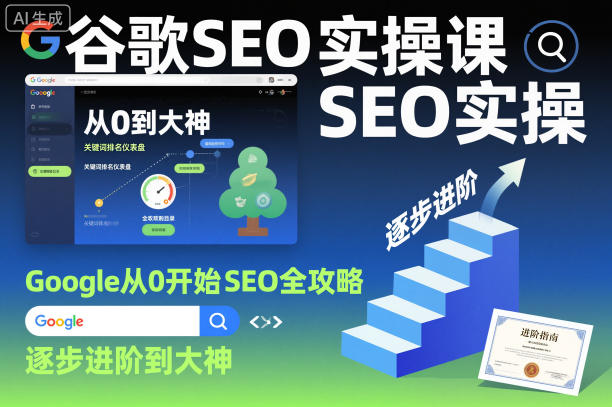 谷歌SEO实操课，Google从0开始SEO全攻略，逐步进阶到大神-旺仔资源库