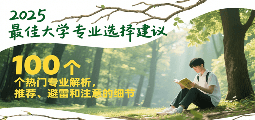 2025最佳大学专业选择建议，100个热门专业解析，推荐、避雷和注意的细节-旺仔资源库