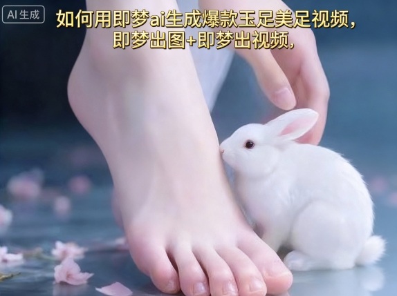如何用即梦ai生成爆款玉足美足视频，即梦出图+即梦出视频，快速涨粉-旺仔资源库