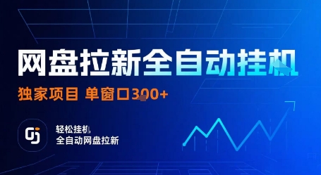 网盘拉新全自动挂G,独家项目,全自动运行完成拉新做任务,单窗口3张+【揭秘】-旺仔资源库