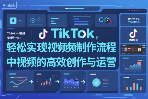 TikTok中视频制做流程，轻松实现Tk中视频的高效创作与运营-旺仔资源库