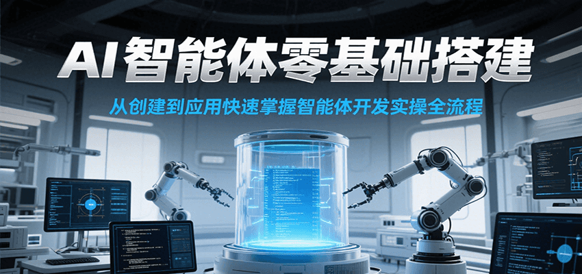 AI智能体零基础搭建实操课，从创建到应用快速掌握智能体开发全流程！-旺仔资源库
