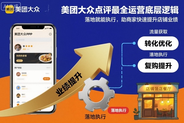 美团大众点评最全运营底层逻辑,落地就能执行,助商家快速提升店铺业绩-旺仔资源库