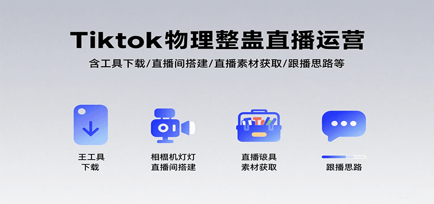 Tiktok物理整蛊直播运营，包含工具下载/直播间搭建/直播素材获取/跟播思路等-旺仔资源库