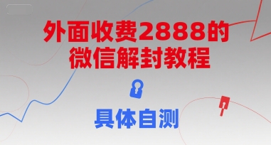 外面收费2888的微信解封教程，具体自测-旺仔资源库